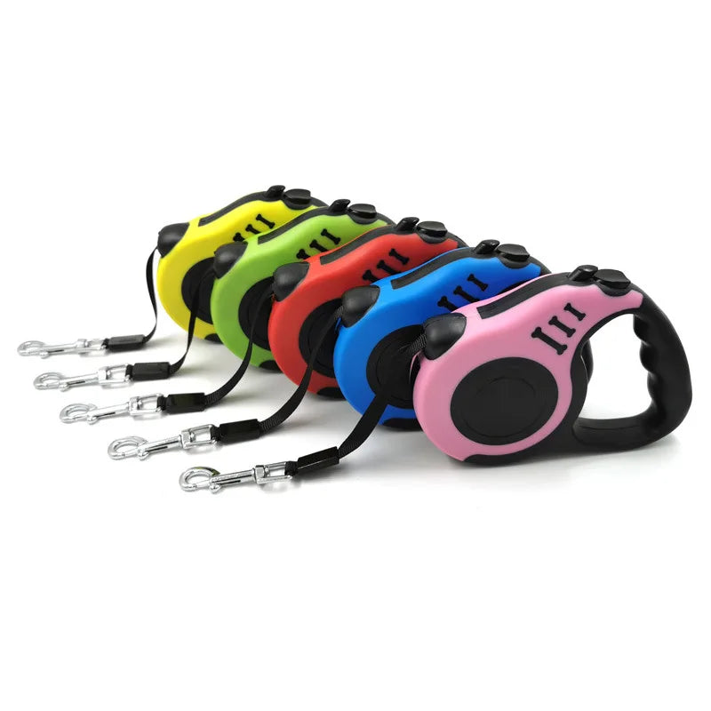 LEVEPET - Guia Retrátil Super Resistente – 3m ou 5m, Liberdade para Seu Pet!